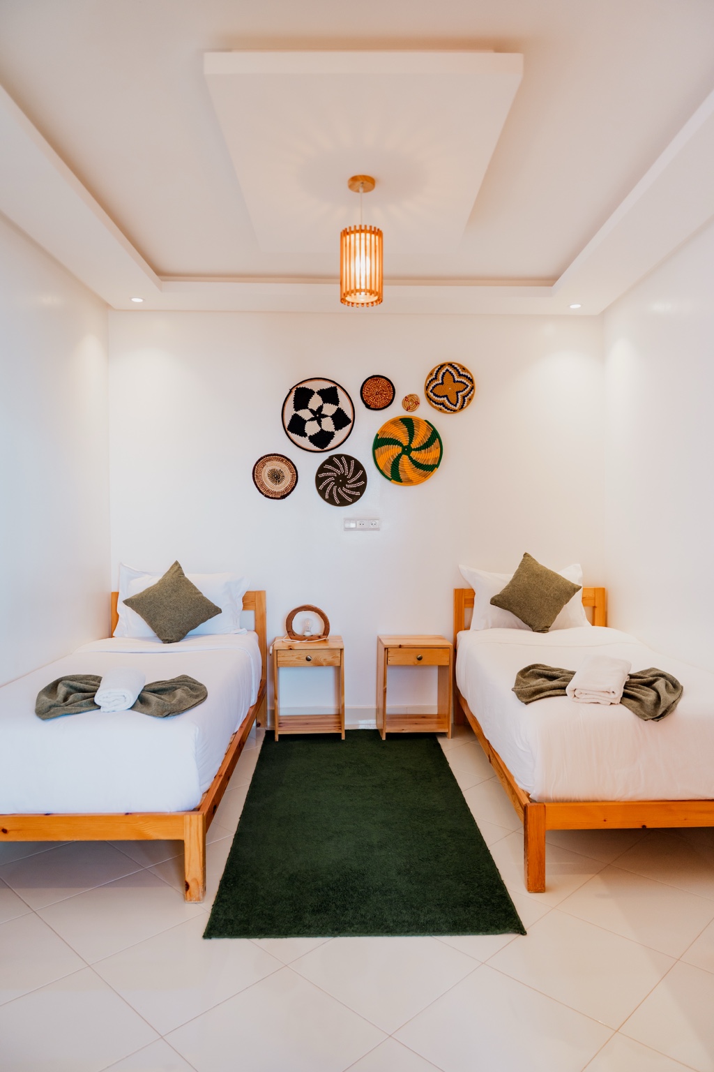 Twin beds in a Tafokt private room