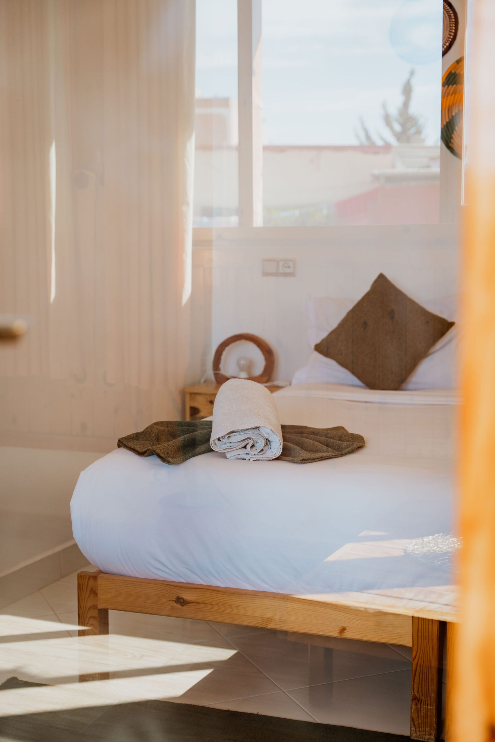 Prepared room at Tafokt Surf House